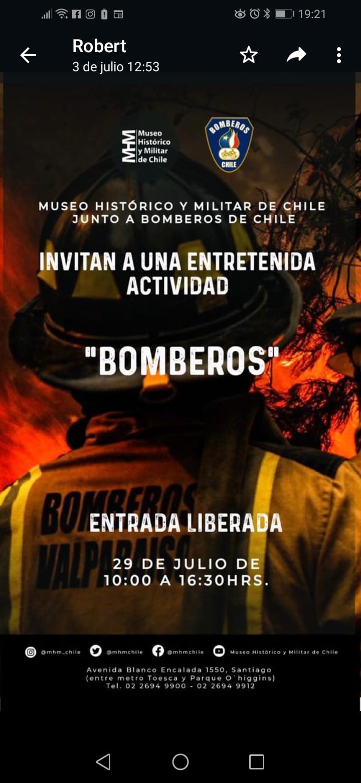 Entretenida actividad con “Bomberos” en el Museo Histórico y Militar de Chile