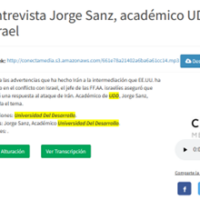 ENTREVISTA A JORGE SANZ, ACADÉMICO UDD, SOBRE ATAQUE DE IRÁN A ISRAEL. Radio Universo