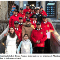 Homenaje a los Infantes de Marina. Municipalidad de Punta Arenas. El Pinguino
