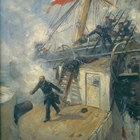 Prat y la bandera. Jorge Villarroel Carmona