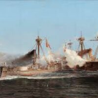 8 de octubre de 1879 . Combate Naval de Angamos. GDB René Norambuena Veliz y Jorge Villarroel Carmona