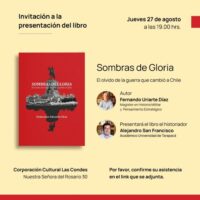 Invitación a presentación del libro “Sombras de Gloria” de Fernando Uriarte Díaz